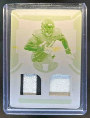 2022 National Treasures Travon Walker Rookie Patch Printing Plate Yellow RC #1/1 - Image 1 of 2