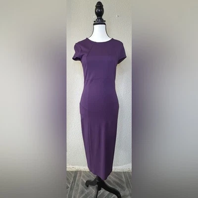 Felicity & Coco Rich Purple Midi Dress | Size M - Image 1 of 4