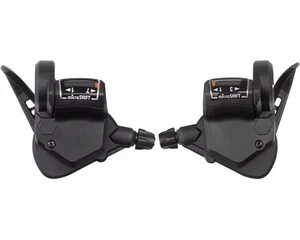 microSHIFT TS38 Thumb-Tap Shifter Set - 7 Speed, Triple, Optical Gear Indicator, - Picture 1 of 6
