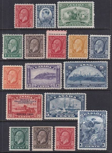 Canada 1932-34 Issues #192-208  Mostly MNH*  CV $368.00 - Picture 1 of 2