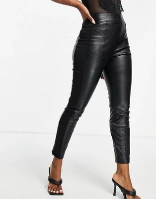 TED BAKER Vllada faux leather leggings trousers pants stretch vegan biker 1 8 XS - Image 1 of 4