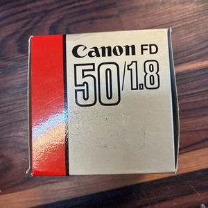 VINTAGE Canon FD 50mm f/1.8 FAST New FD 50mm 1.8 50/1.8 FD Prime Lens JAPAN - Picture 1 of 8