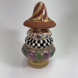 Mackenzie Childs Ceramic Garden Art Lighthouse Lamp Base 14.5” Tall - Picture 1 of 8