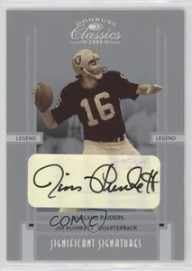 Donruss Classics Legend Significant Signatures 2005 plateado/75 Jim Plunkett automático - Imagen 1 de 3