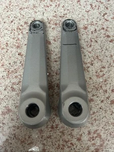 (TWO) TRUE FITNESS Bike Crank Arm Assembly - Left And Right Side Charcoal - Picture 1 of 3