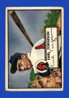 1952 Topps Set-Break # 97 Earl Torgeson baja calidad (arruga) *GMCARDS* Foto 1 de 2