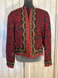 Vintage Anne Crimmins Umi Collections Jacke Gr. 10 Cropped vorne offen Bolero 80-90er - Bild 1 von 13