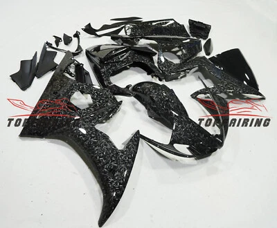 Forged Carbon Fiber Fairing Kit For Yamaha YZF R6 2003-2004 /R6S 2006-2009 Black - Image 1 of 4