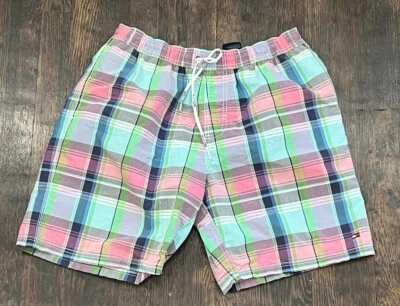 Tommy Hilfiger Pantalones Cortos de Tabla a Cuadros Bañador Traje de Baño Para Hombre Mediano Foto 1 de 4