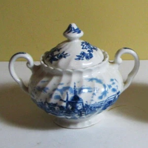 Molino de viento vintage Johnson Brothers Tulip Time azucarero con tapa 4,5" T 14" alrededor - Imagen 1 de 8