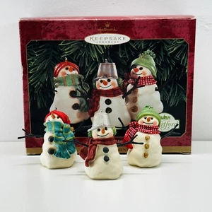 Hallmark 1999 The Snowmen of Mitford Snowman Set Christmas Ornament - Picture 1 of 6