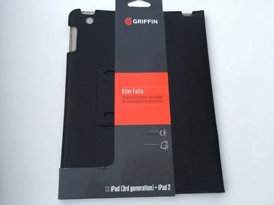 6 X Griffin GB35629 Slim Folio Leather Case W stand For iPad 3 3rd Gen + iPad 2  - Image 1 of 4