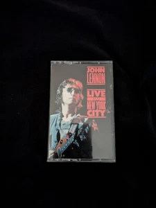 JOHN LENNON LIVE IN NEW YORK CITY Cassette Tape 1986 Classic Rock - Picture 1 of 1