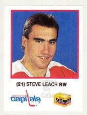 1990-91 Washington Capitals Kodak #14 Stephen Leach