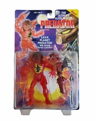 Figura de acción Kenner 1994 Lava Planet Predator de colección sellada en tarjeta Foto 1 de 3