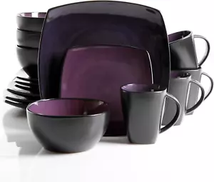 Home Soho Lounge Dinnerware Set, 16 Piece, Purple (93583796M) - Picture 1 of 1