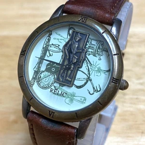 VTG Relic Classic American Sports Unisex Japan Analog Quartz Watch Hours~New Bat - Picture 1 of 5