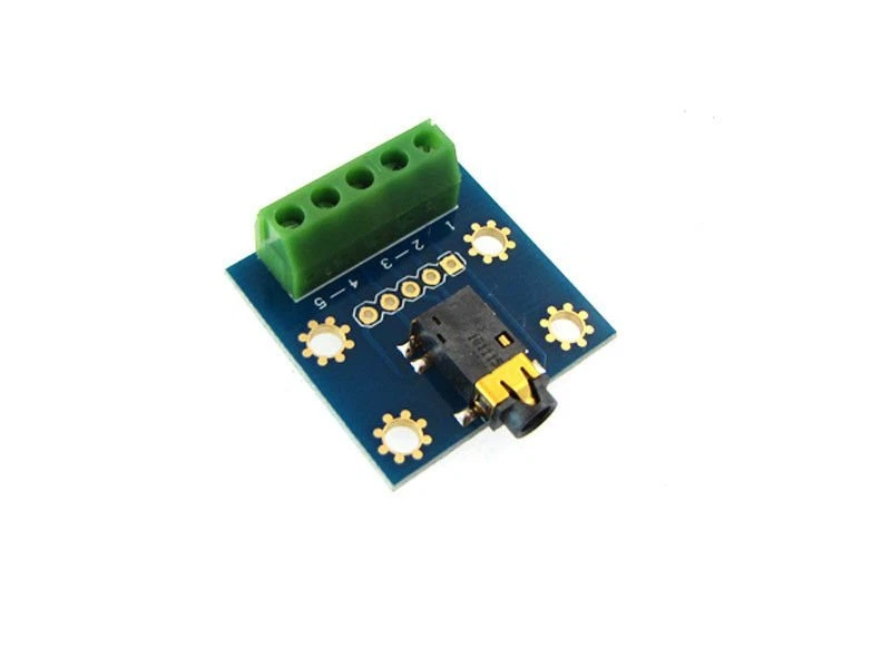 MDFLY 3.5mm Stereo audio Breakout Board socket screw terminal