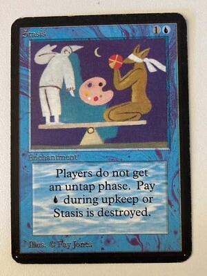 Magic the Gathering MTG Alpha STASIS LP (Beta Bob) - Image 1 of 4
