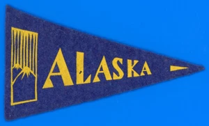 Old Vintage Antique 1936-1938 BF3 "Alaska" Football Mini Pennant *H285 - Picture 1 of 2