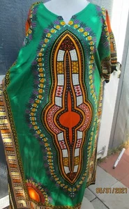 Nuevo Vestido Dashiki Africano Mujer Tradicional Largo Cafan2 XL Talla 58 - Imagen 1 de 2