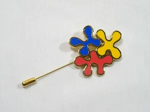 Joya Pin Esmaltado Diseñador Elizabeth Garouste Diseño Vintage - Bild 1 von 7