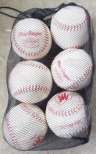 MacGregor Red Hawk Softball #92446 Parahyde Cover Solid State Core Set of 6 NEW - Picture 1 of 2