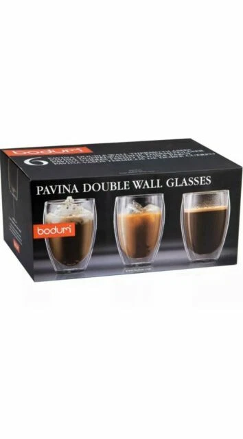 BODUM Pavina Set of 6 350ml Double Wall Glasses