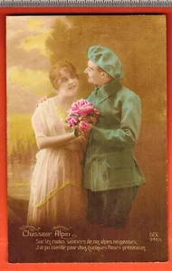 Carte Postale Militaire - Chasseur Alpin - Sentiers De Nos Alpes - Réf.A21 - Imagen 1 de 1