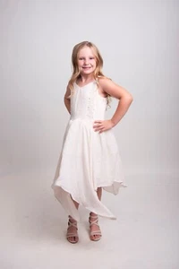 Girls Cream Color Special Occasion Joyfolie Effie Dress - Size 12 - Picture 1 of 7
