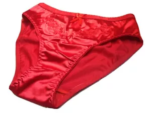 Bragas para mujer Bikinis GRACE talla XL rojo nailon satinado con decoración elástica - Imagen 1 de 6