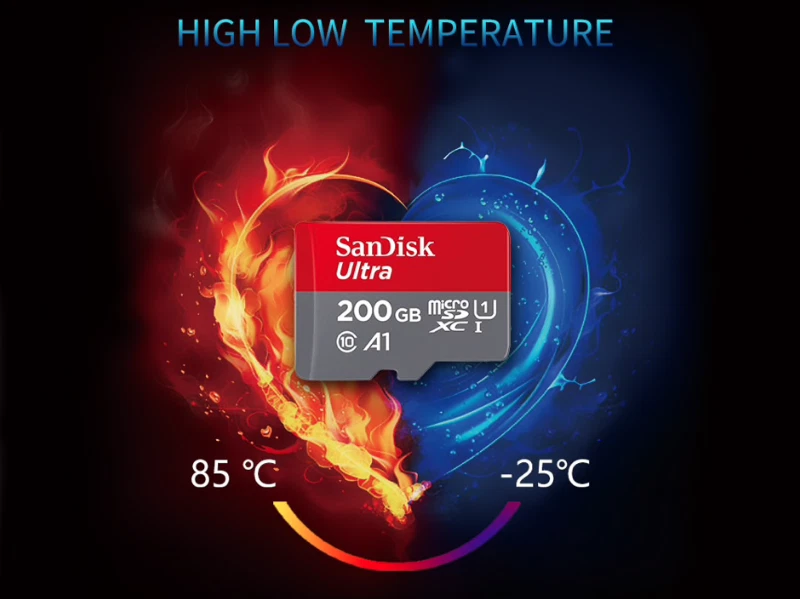 Micro SD Sandisk Ultra 32GB 64GB 128GB 256GB 512GB 200BG 400GB Flash Card Memory - Image 1 of 4