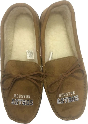 Forever Collectibles Houston Astros Men's Team Logo Suede Moccasins XL 13/14 Cover