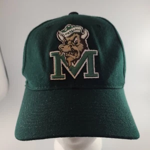 Cappello vintage Zephyr Marshall University The Herd verde NCAA aderente 7 1/8 Z - Foto 1 di 10