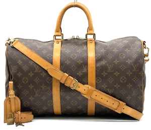 Auth LouisVuitton Monogram Keepall Bandouliere 45 M41418 BostonBag NS040597 - Picture 1 of 20