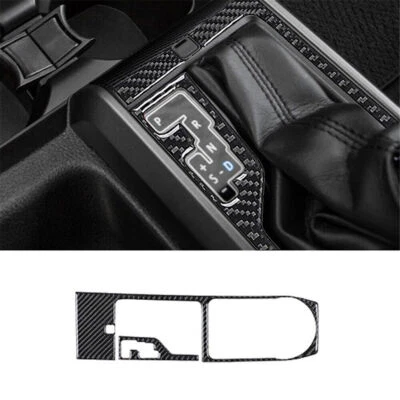 Cubierta del panel de cambio de marchas central de fibra de carbono para Toyota Tacoma 2016-2021 2* Foto 1 de 4