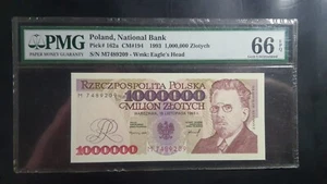 1000000 złotych 1993 s. M - PMG 66 - Zdjęcie 1 z 1