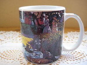 Beautiful Claude Monet "The Luncheon 1873" Coffee Cup Mug, 3 3/4" T & 3 1/3" D