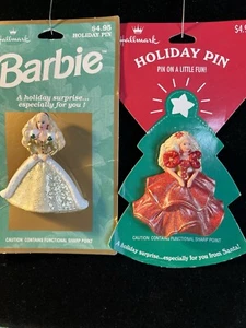1995 Hallmark Holiday Barbie Collectible Pins  - Bild 1 von 5