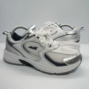 Sneakers running donna Avia 5000 taglia 9,5 rete traspirante argento metallizzato bianco - Foto 1 di 10
