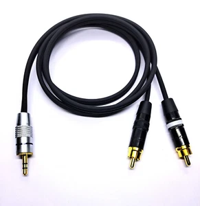 Cable de audio 2 x RCA neutro en estéreo 3,5 mm miniizquierda vers. Longitudes - Imagen 1 de 1