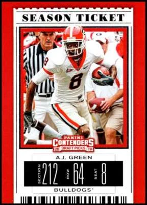 2019 Panini Contenders Draft Tickets Season Ticket #1 A.J. Green NM-MT J2M - Image 1 of 2