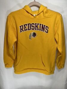 Washington Redskins Sweater Boys 2XL Yellow  NFL Pullover Hoodie Sweatshirt.