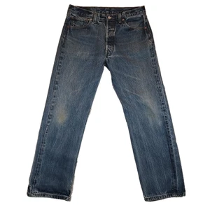 Levi 501 Jeans 36 x 34 blau WPL423 Dominican 2008 Vintage Knopfleiste rotes Etikett (passt 32 x 29) - Bild 1 von 22
