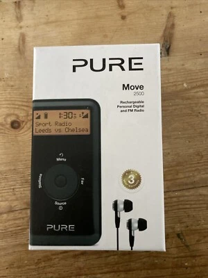 Pure move 2500 DAB/DAB+/FM Pocket Radio. Complete Kit in Original Box. Mint Cond - Image 1 of 4