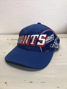 VTG New York Giants Grid Snapback Hat Sports Specialties NFL Pro Line Cap 1990s - Picture 1 of 11