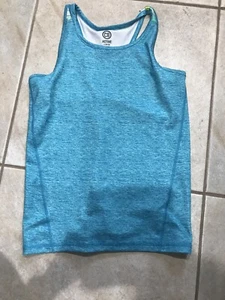 Girls C8 Active Blue Racerback Athletic Tank Top Shirt-10-12- Large- EUC! - Picture 1 of 9