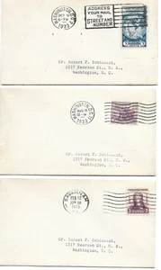 1933 FDC, BYRD ANTARCTICA, GEORGIA BICENTENNIAL, NATIONAL RECOVERY ACT - Picture 1 of 1