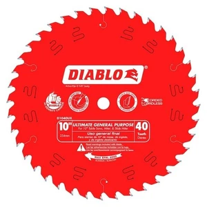 Diablo 10 inches Dia Carbide Circular Saw Blades 40 Teeth Wood Cutting Ripping - Picture 1 of 3