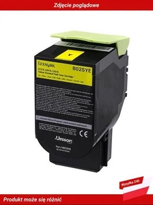 80C2SYE Lexmark CX410e MFP Toner Cartridge Żółty - Afbeelding 1 van 4